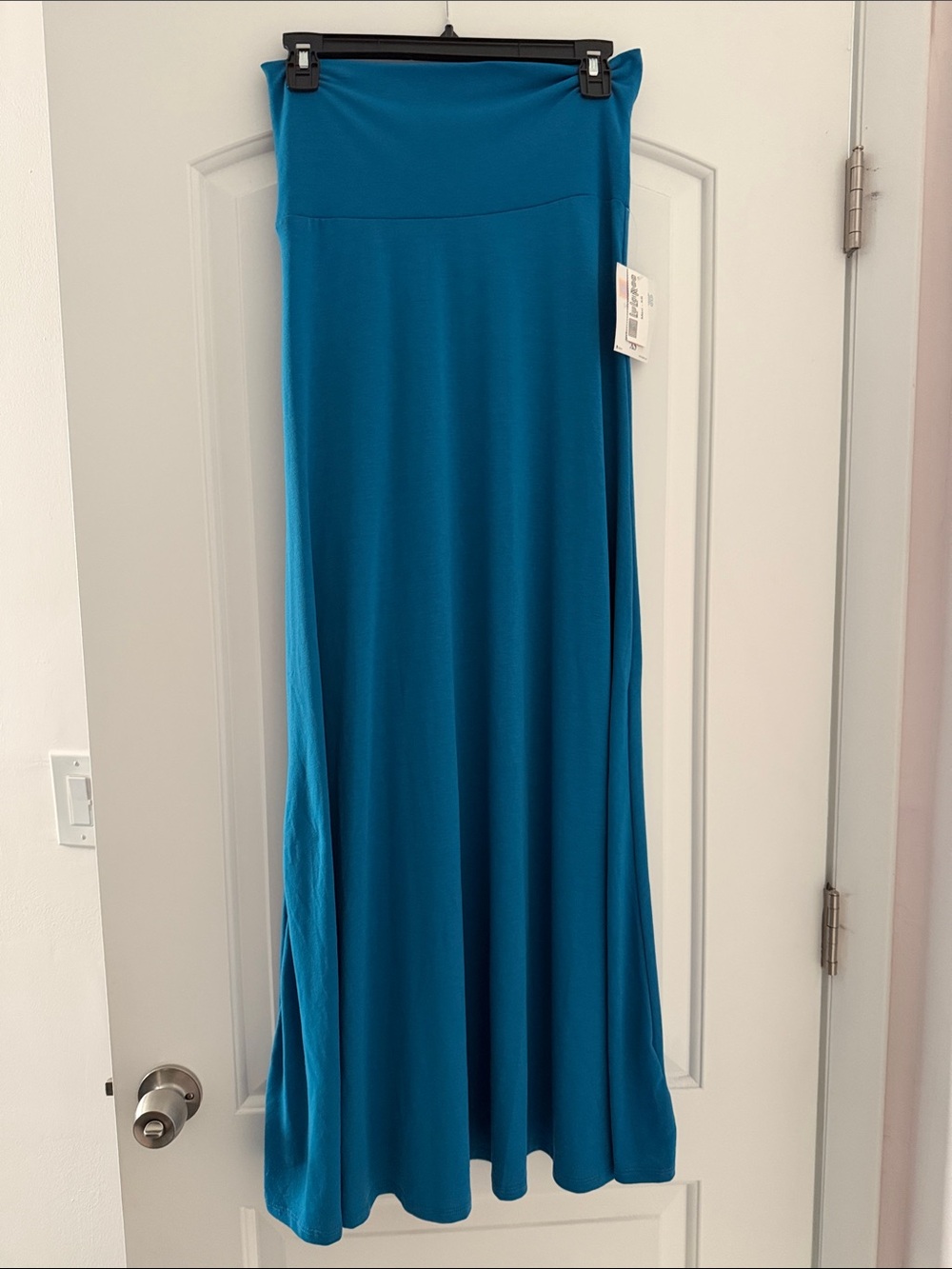 Women's Teal Tube Dress/ Maxi Skirt - Flowing A-Line Skirt